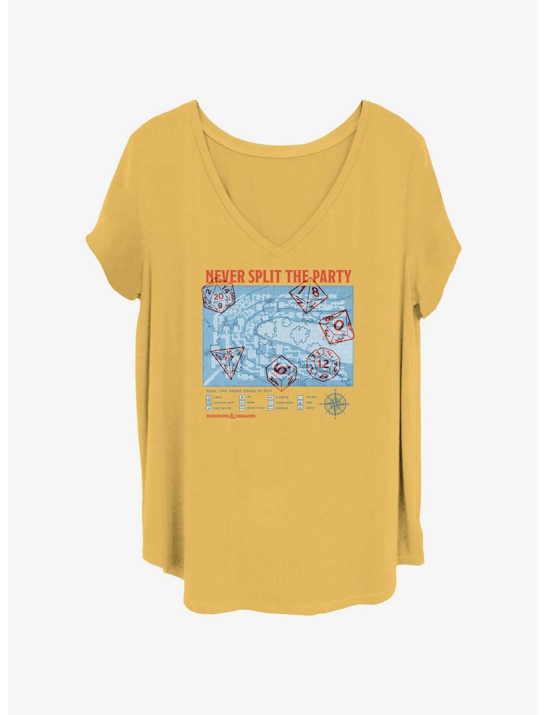 T-Shirt Filles Donjons & Dragons Ne Séparez Jamais Le Groupe Grande Taille