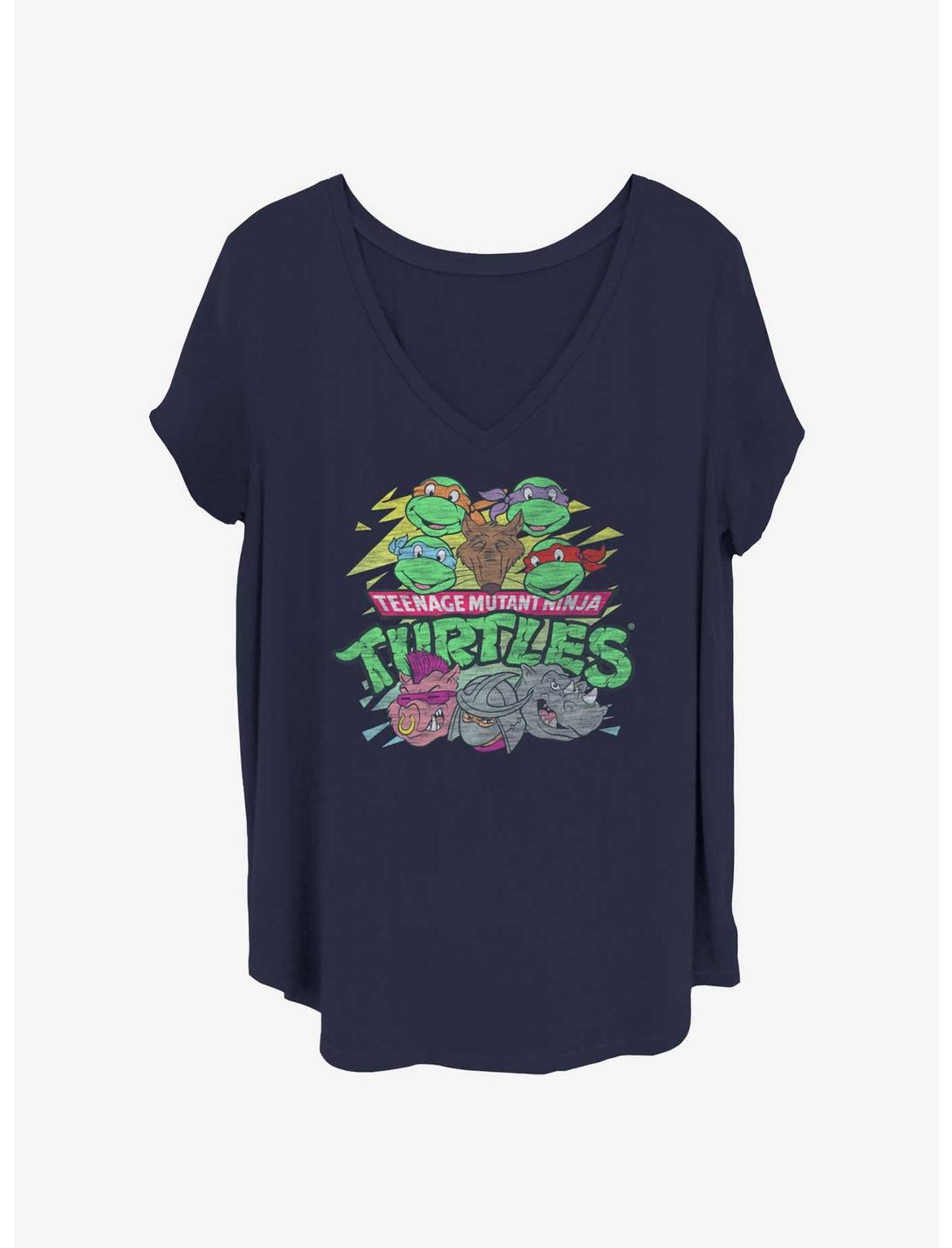 Teenage Mutant Ninja Turtles Full Cast Girls T-Shirt Plus Size