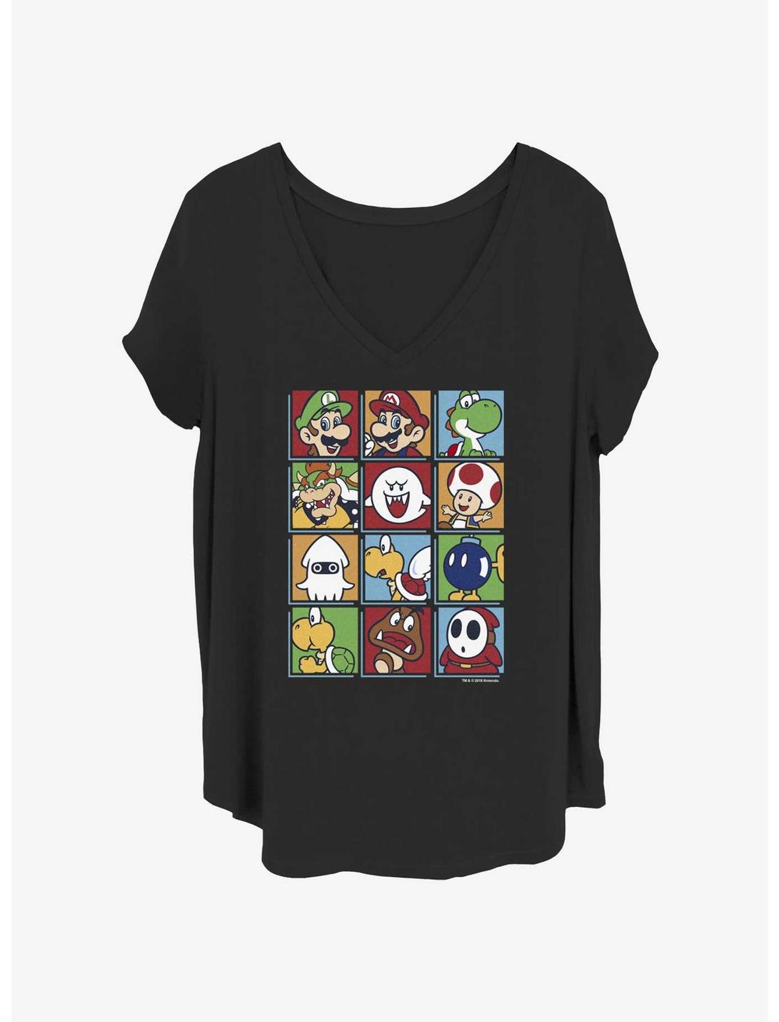 T-shirt pour filles Nintendo Color Stacks grandes tailles