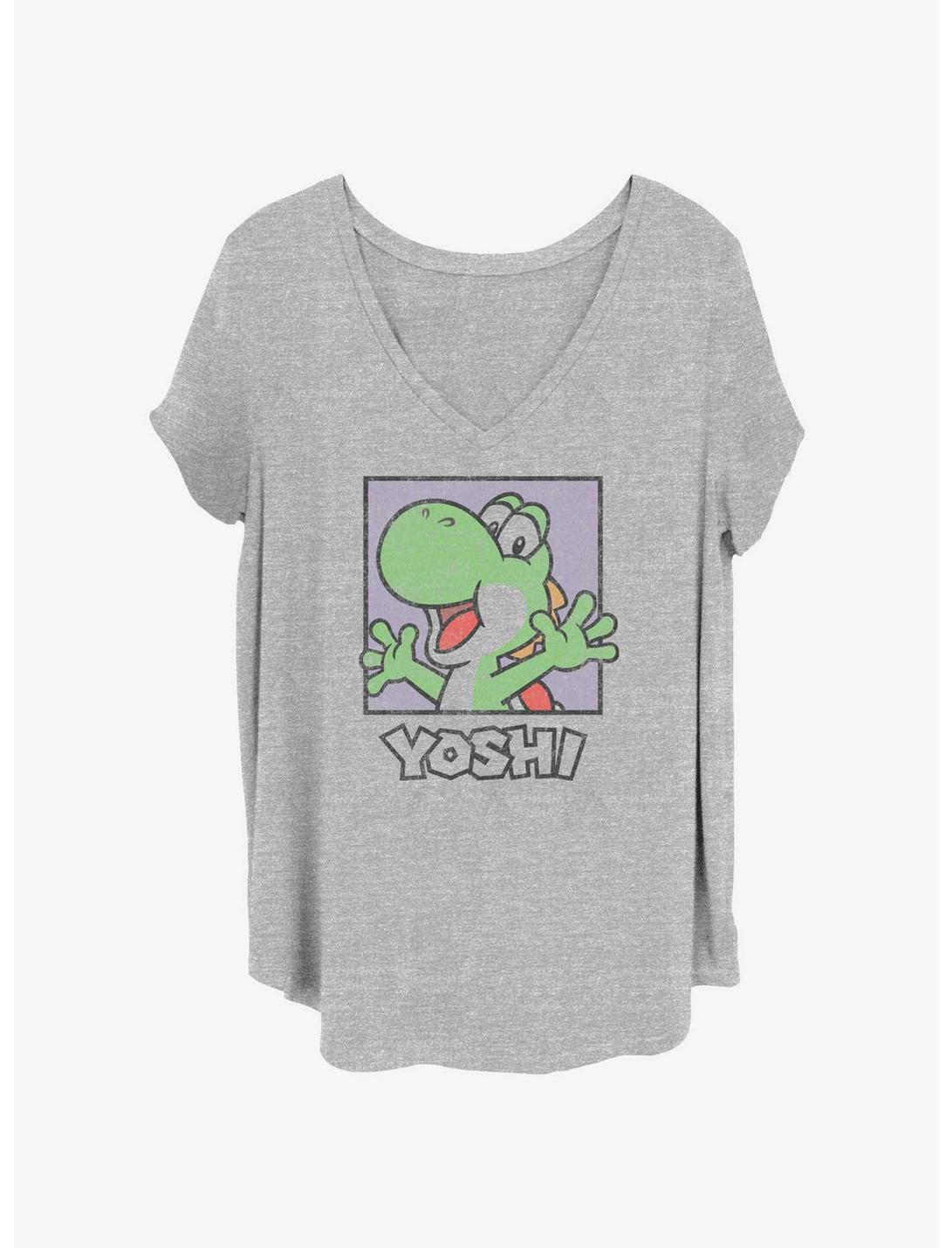 Nintendo Happy Yoshi Square Girls T-Shirt Plus Size