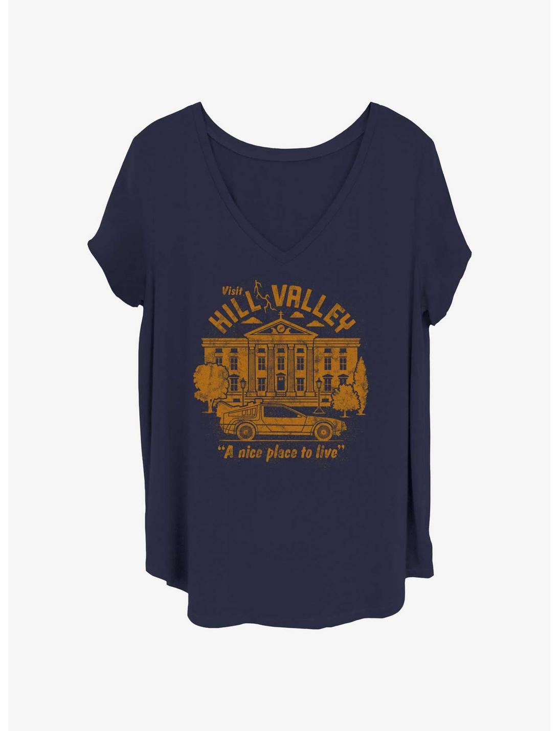 T-shirt Fille Retour vers le Futur Visite Hill Valley Grande Taille