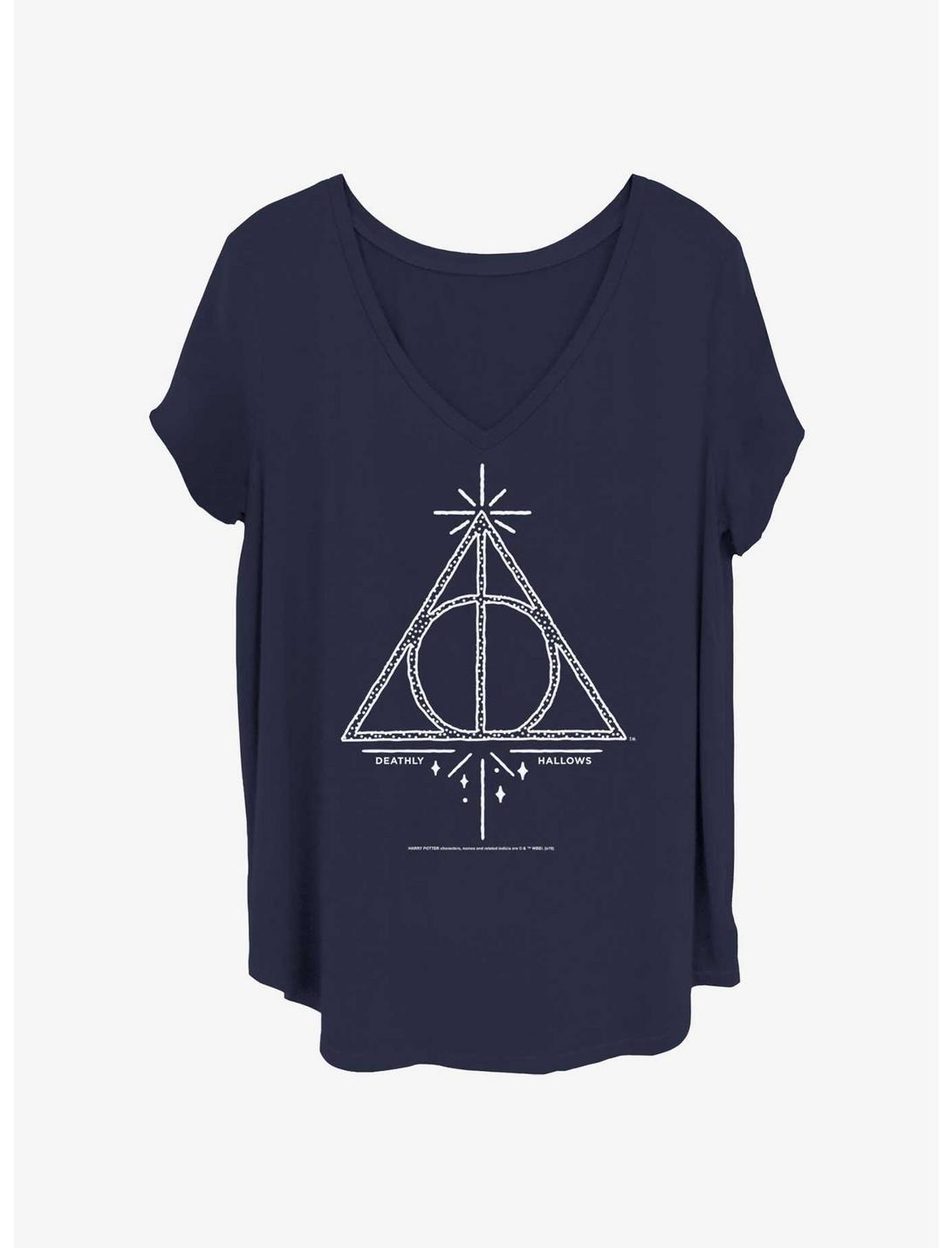 Harry Potter Deathly Hallows Line Symbol Girls T-Shirt Plus Size