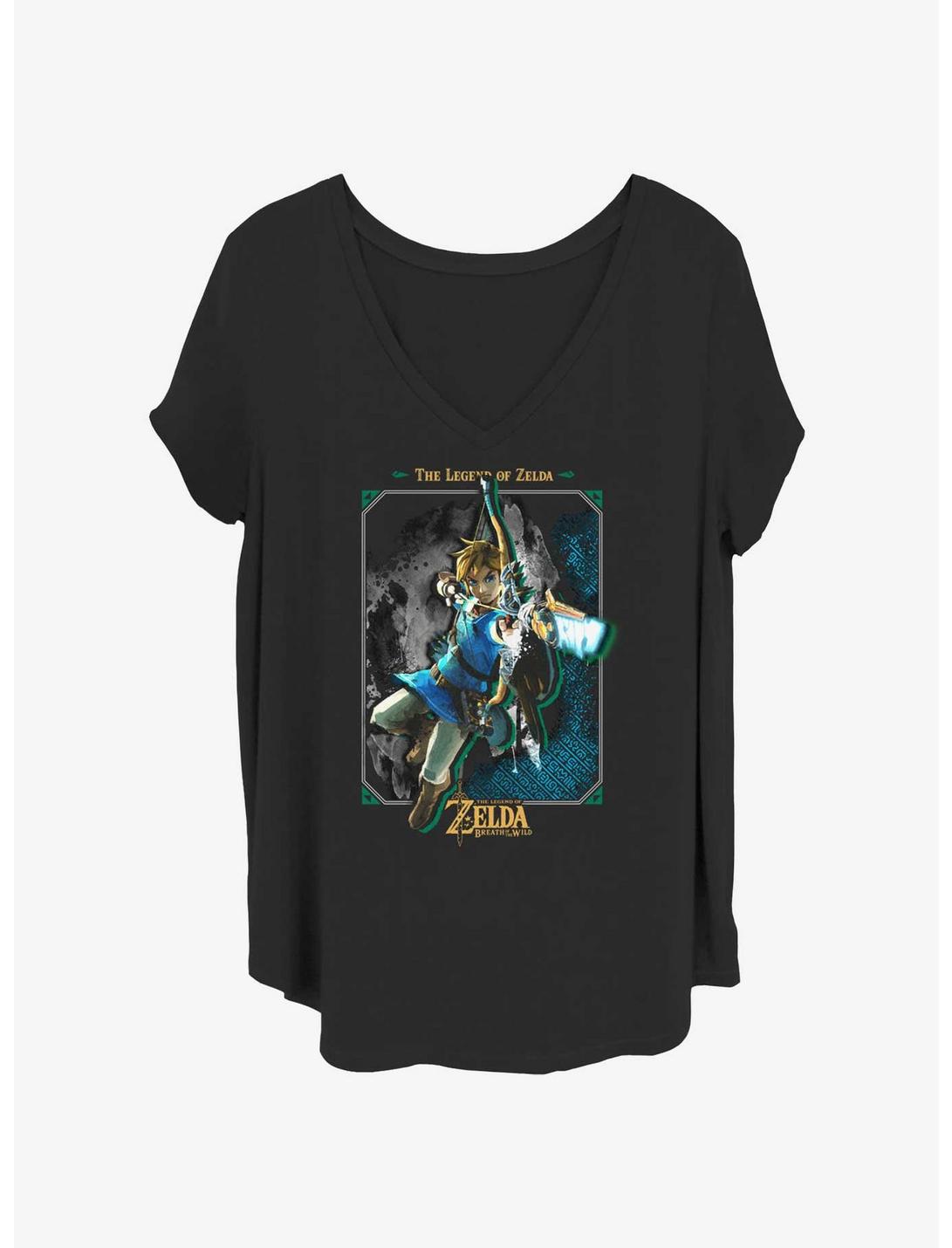 T-shirt fille Nintendo Hyruleglypics grandes tailles