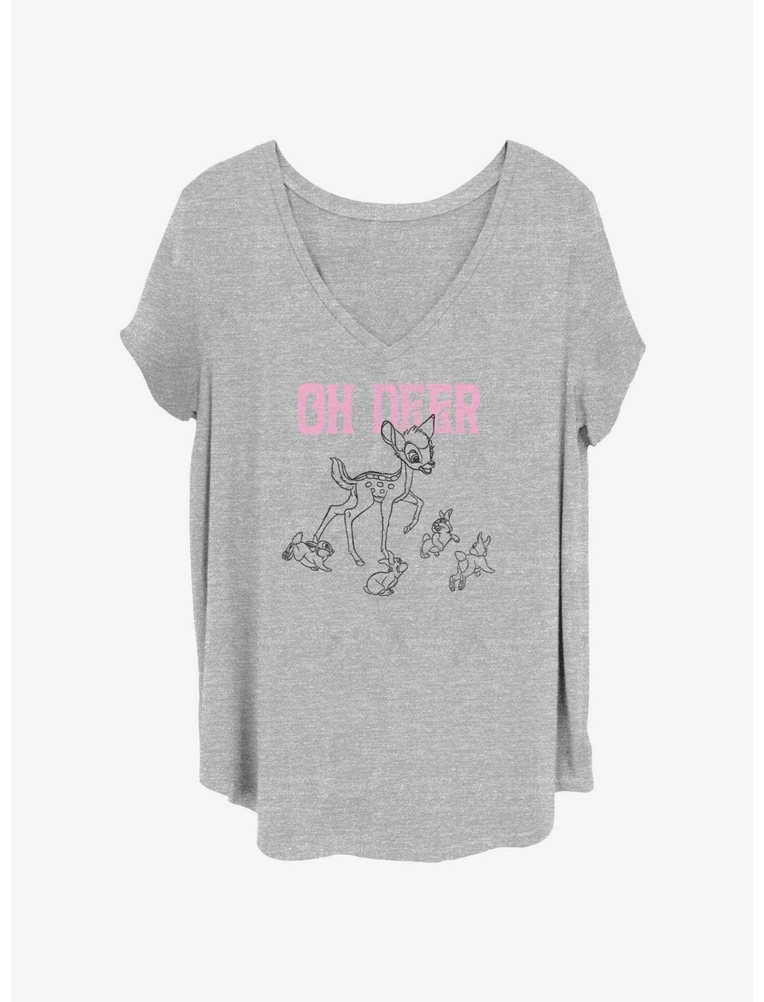 T-shirt Bambi de Disney Oh Deer pour filles, taille plus