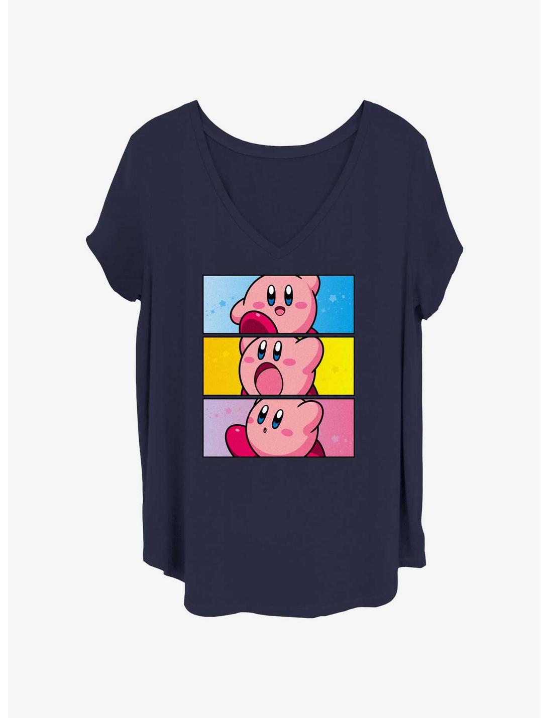 Kirby Panel Stack Girls T-Shirt Plus Size