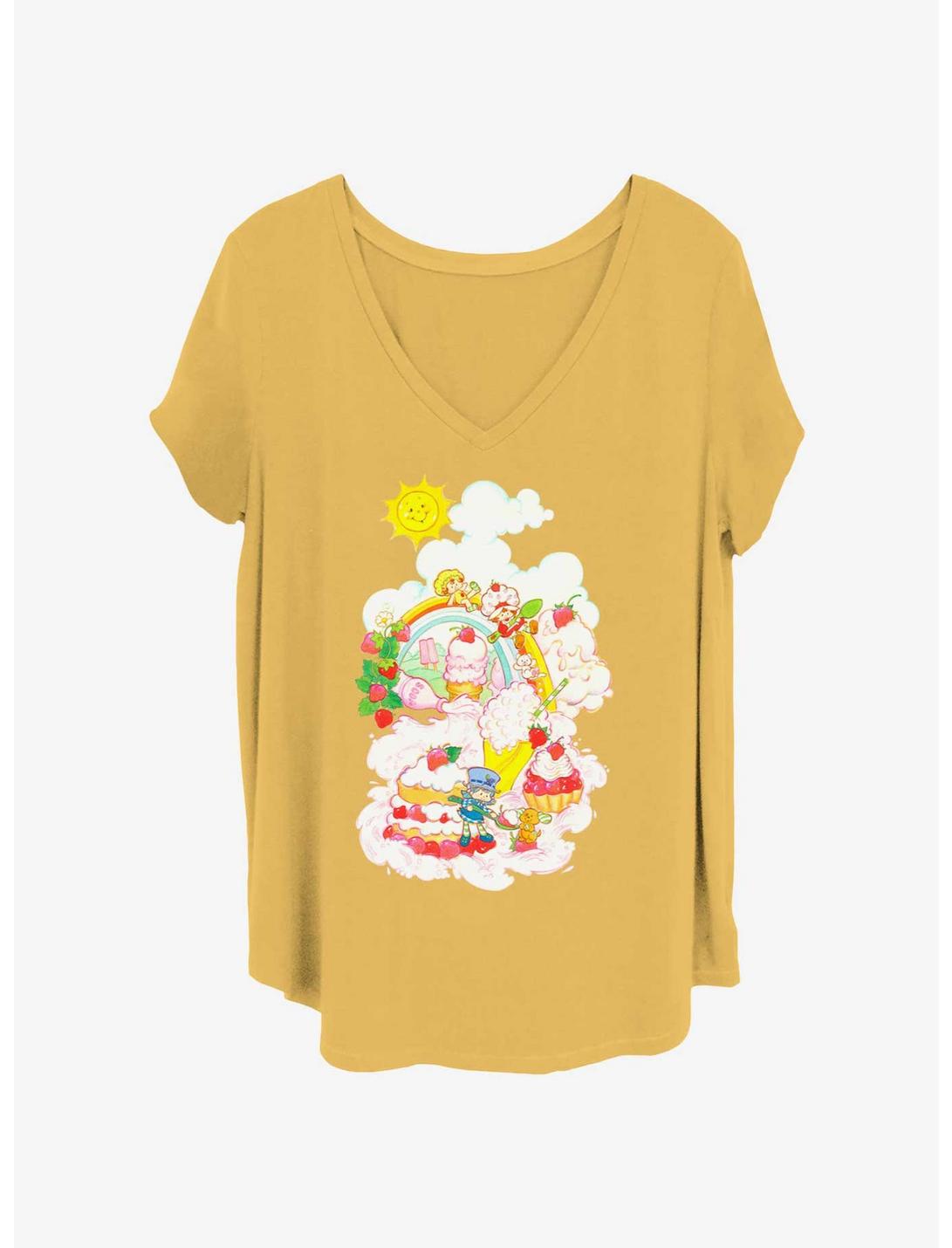 T-shirt fille La fraise gourmande Aventures ensoleillées grande taille