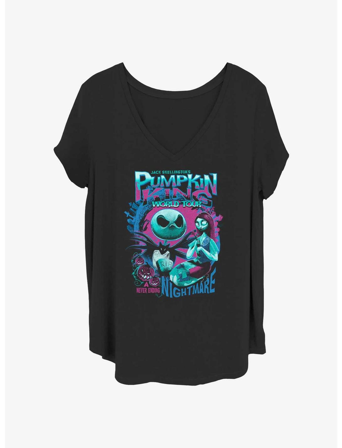 The Nightmare Before Christmas Pumpkin King World Tour Girls T-Shirt Plus Size