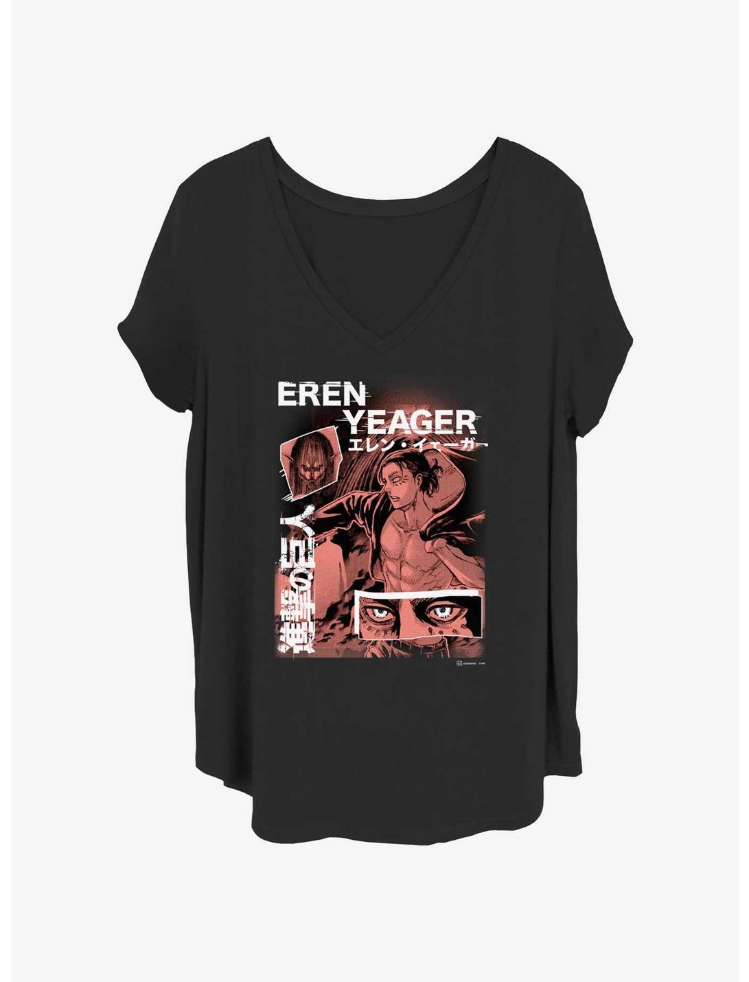 Attack on Titan Eren Yeager Collage Girls T-Shirt Plus Size