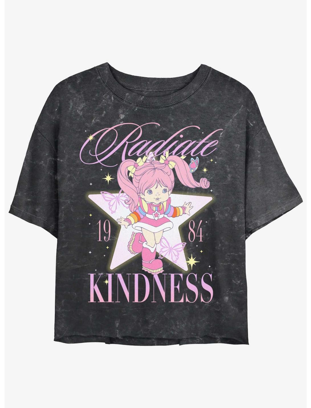 T-shirt court Rainbow Brite Tickled Pink pour filles délavé minéral