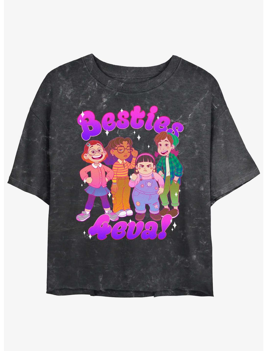 T-shirt court délavé minéral Disney Pixar Alerte Rouge Besties Group pour filles