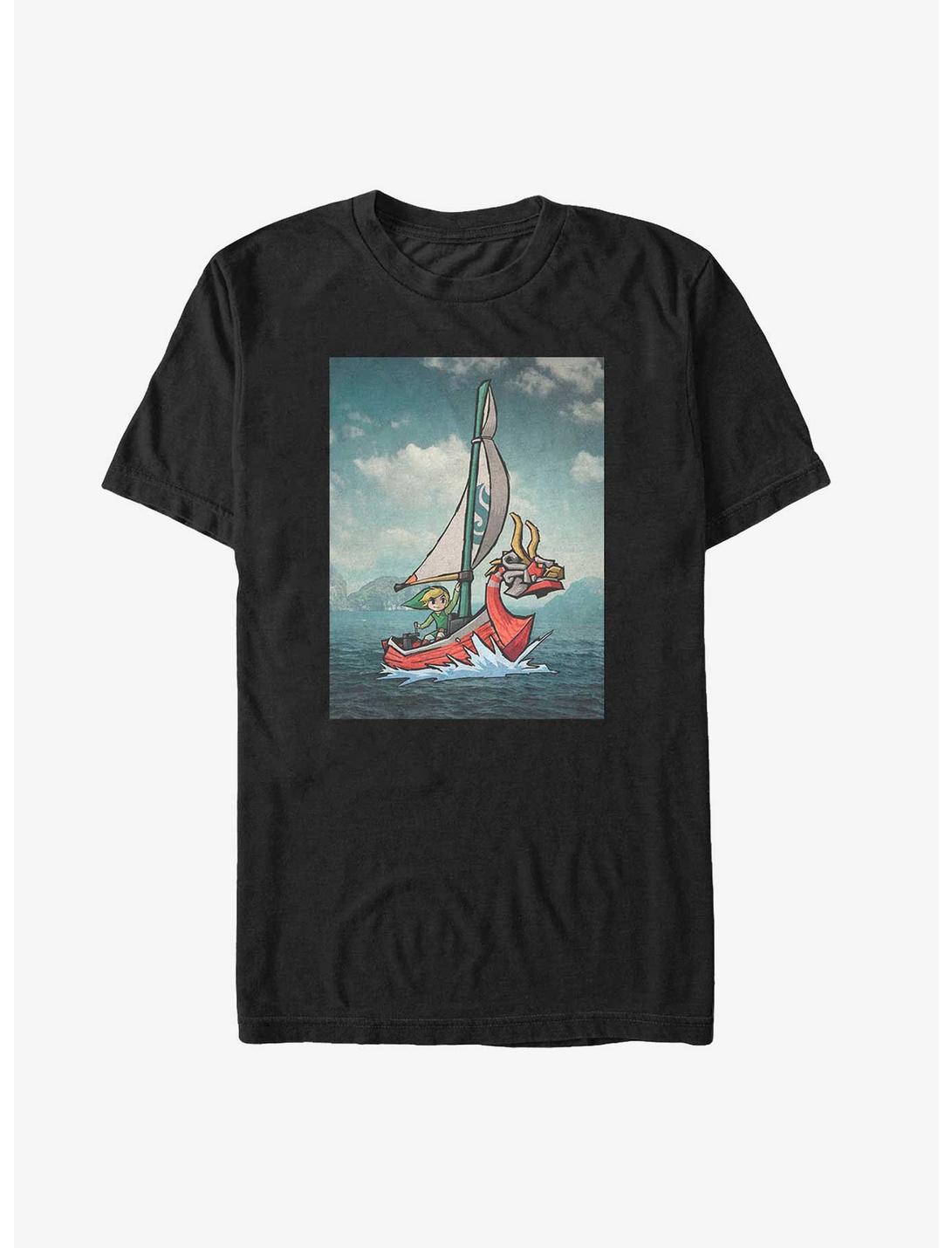T-shirt grande taille homme Nintendo Link Sea Sailor - Affiche