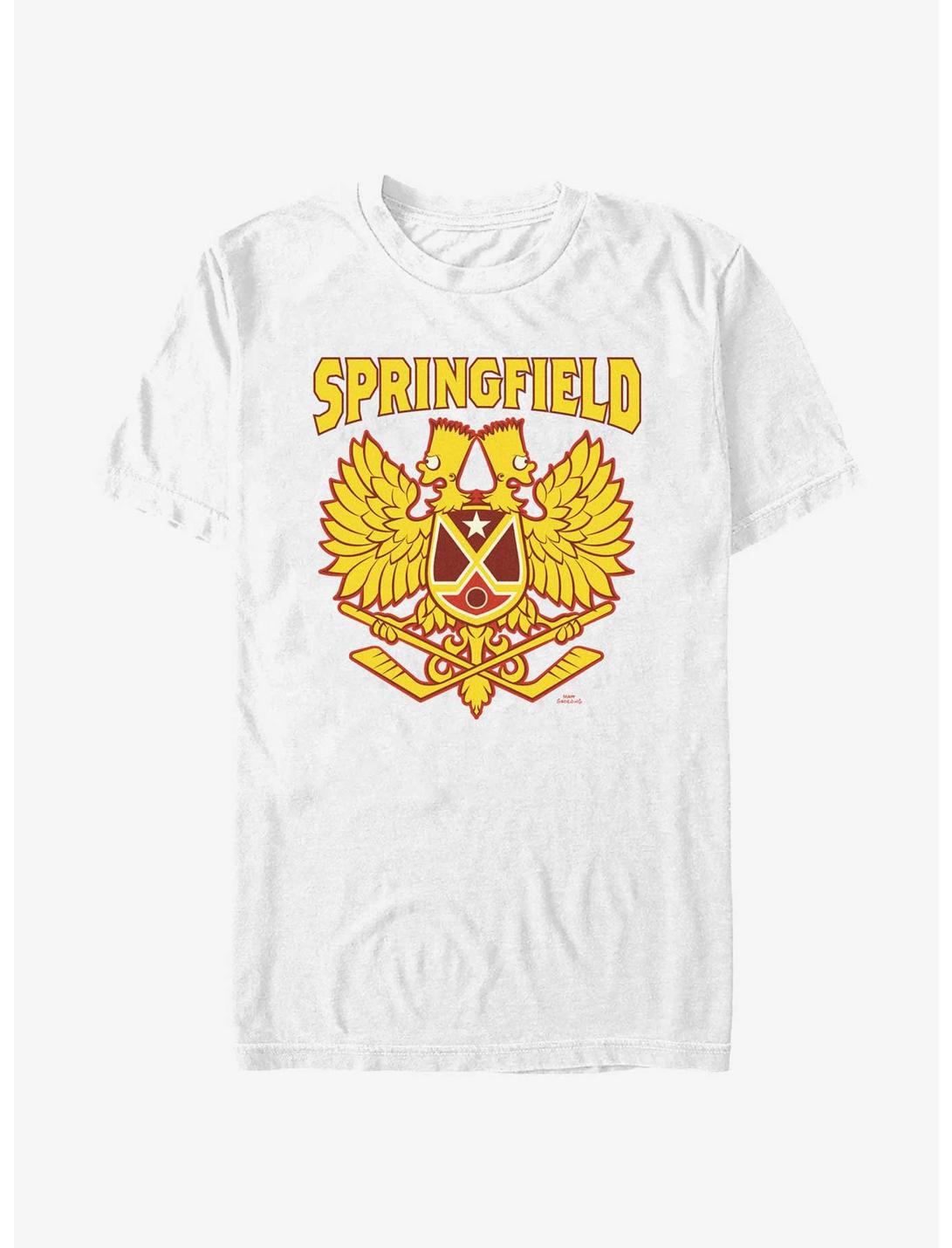 The Simpsons Bart Springfield Hockey Crest T-Shirt