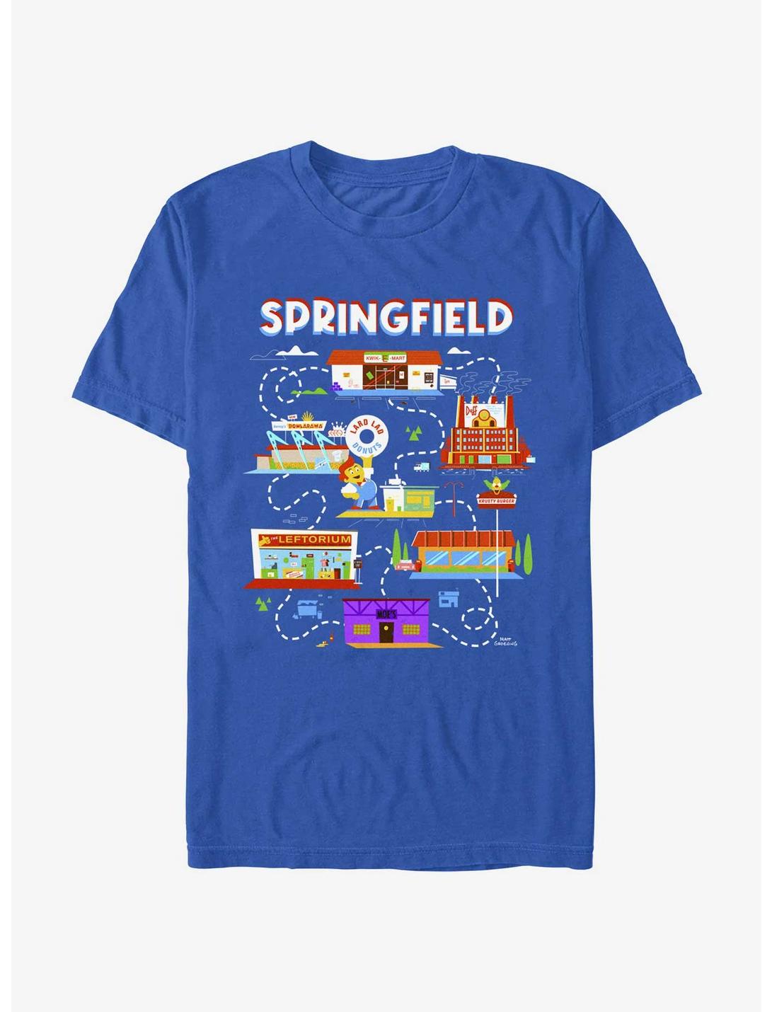 The Simpsons Map Of Springfield T-Shirt