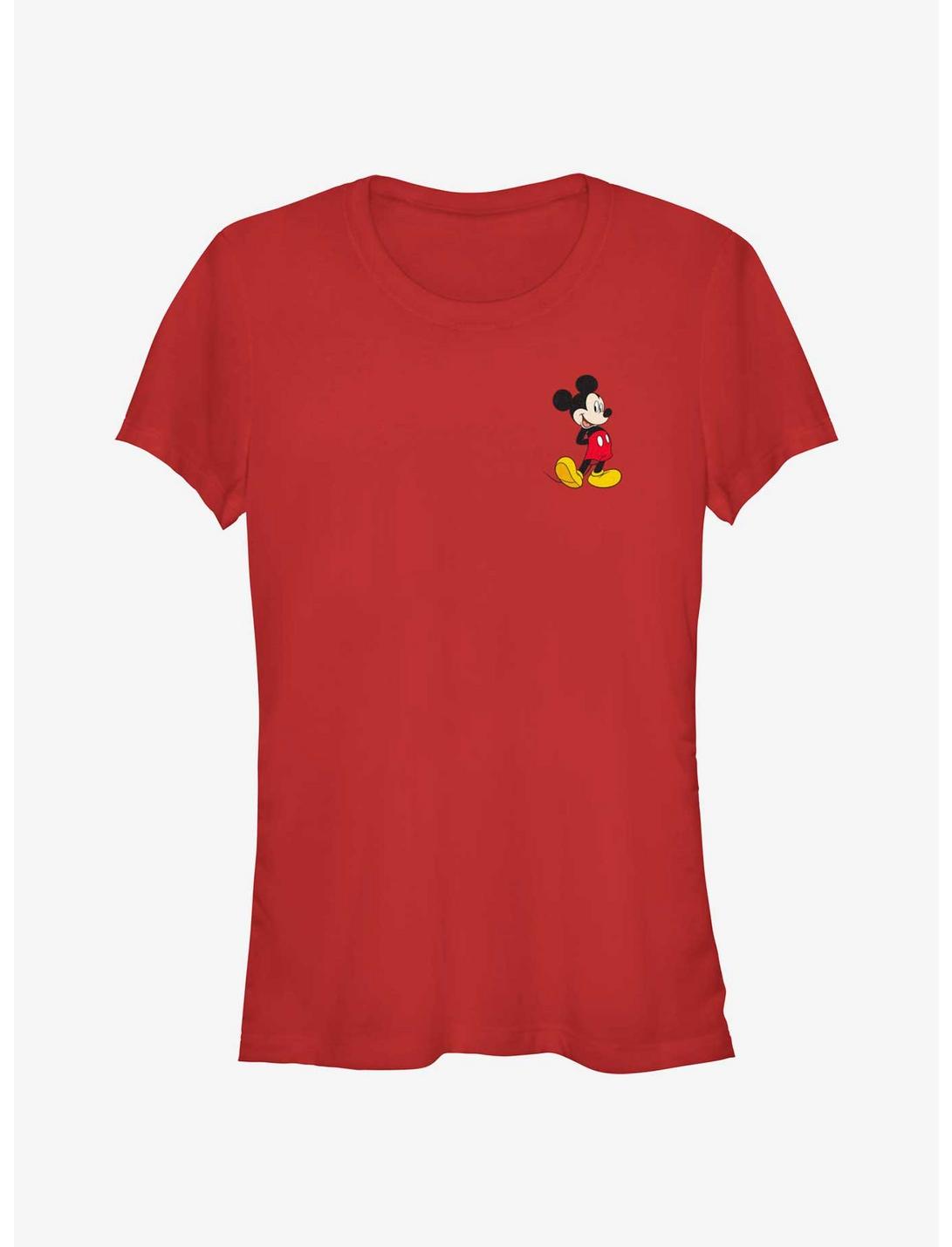 T-shirt pour filles Disney Mickey Mouse traditionnel à poche Mickey