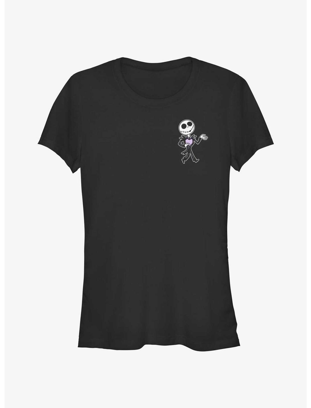 The Nightmare Before Christmas Skellington Bobble Pocket Girls T-Shirt