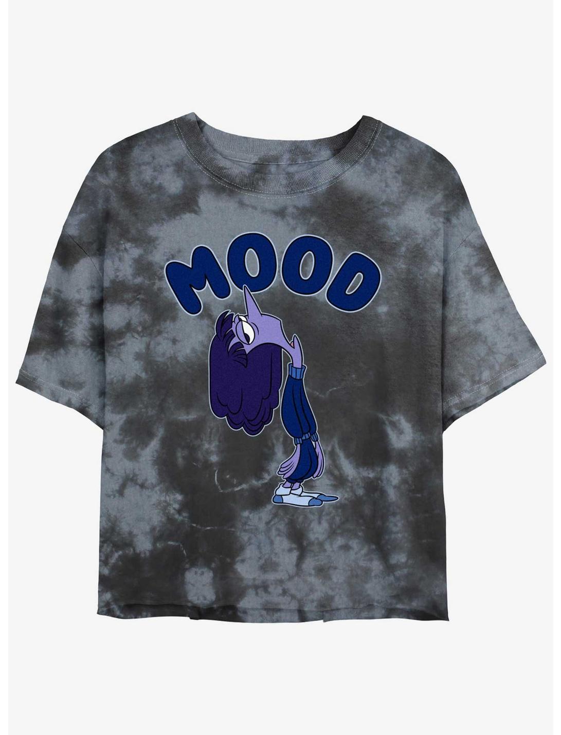 Disney Pixar Inside Out 2 Ennui Mood Girls Tie-Dye Crop T-Shirt