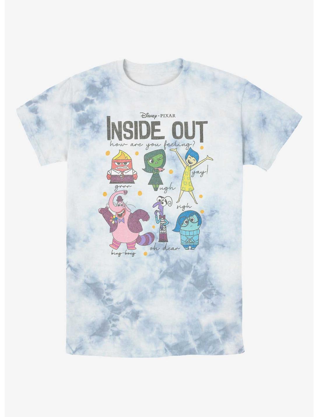 Disney Pixar Inside Out 2 All The Feels Tie-Dye T-Shirt