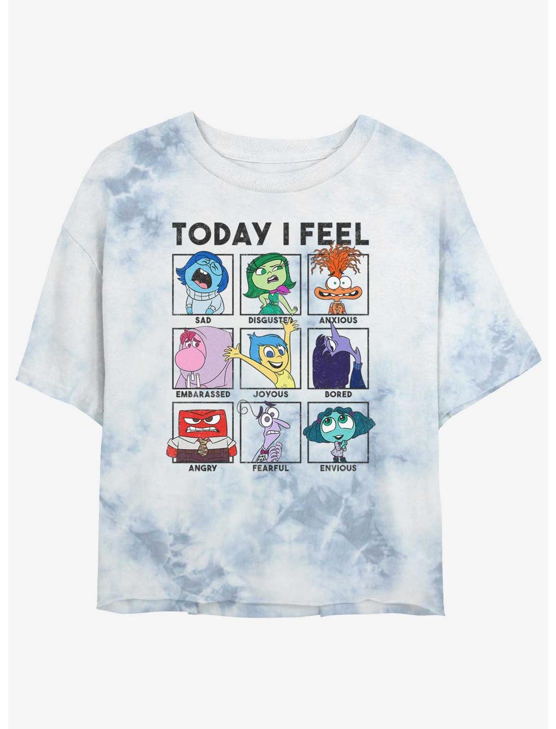 Disney Pixar Inside Out 2 Today I Feel Girls Tie-Dye Crop T-Shirt