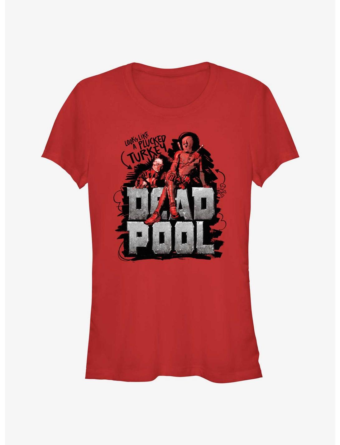 Marvel Deadpool & Wolverine Looks Like A Plucked Turkey Girls T-Shirt