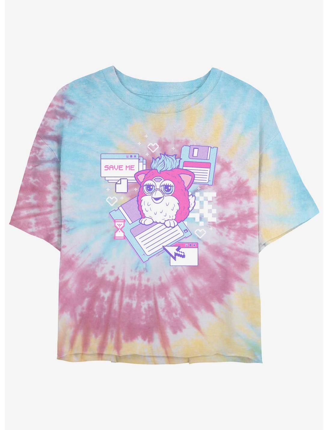 T-shirt court tie-dye Furby Retro Computer Friend pour filles