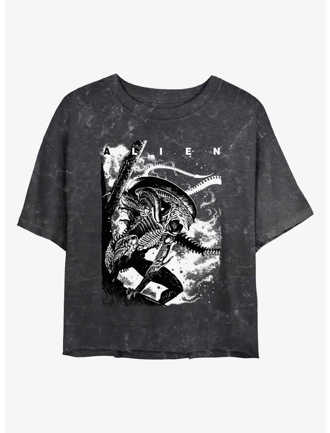 T-shirt court délavé minéral Alien Prowl Girls