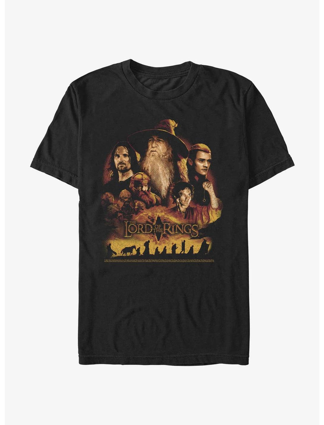 Lord Ring Character Heads T-Shirt