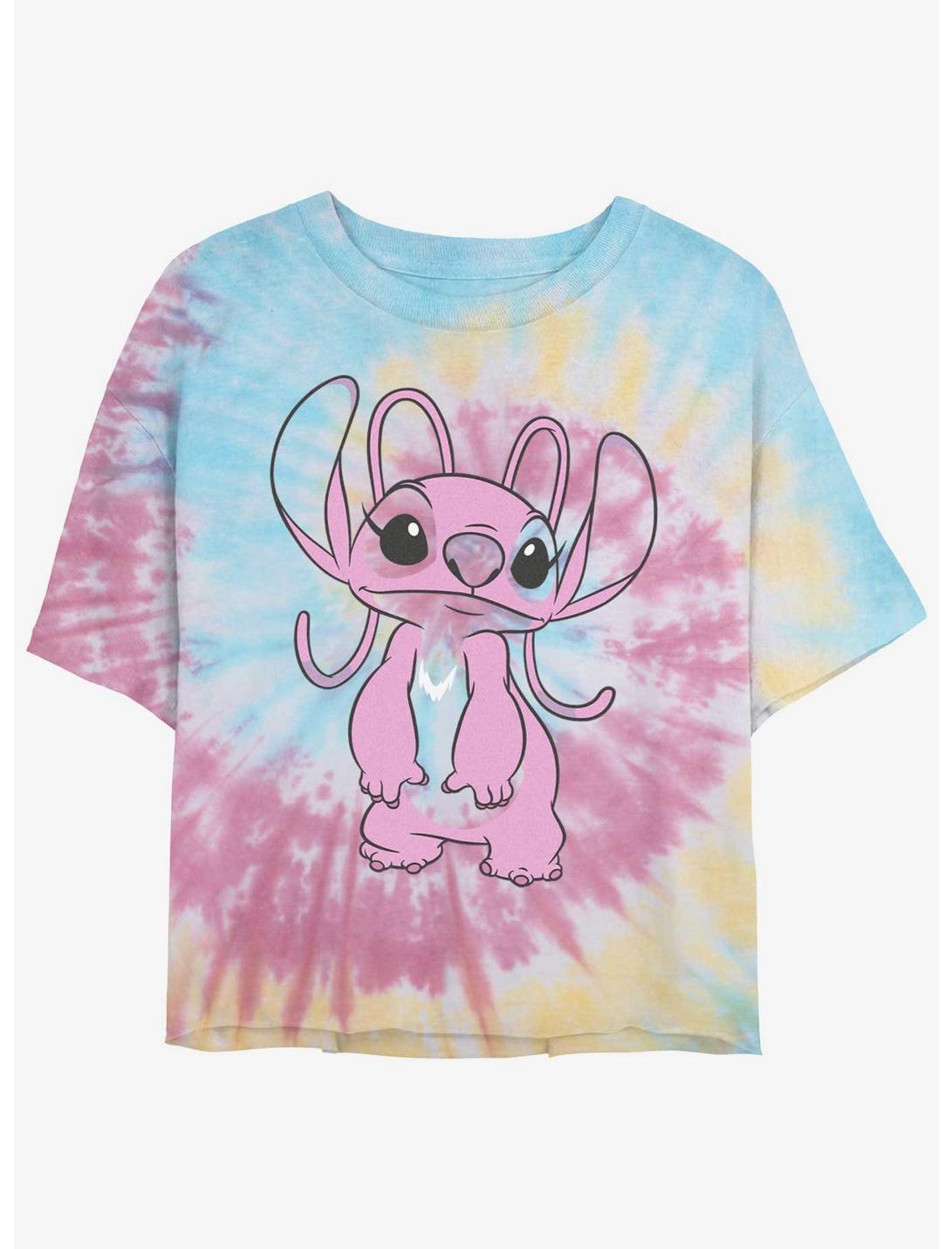 T-shirt court tie-dye Disney Lilo & Stitch Big Angel pour filles