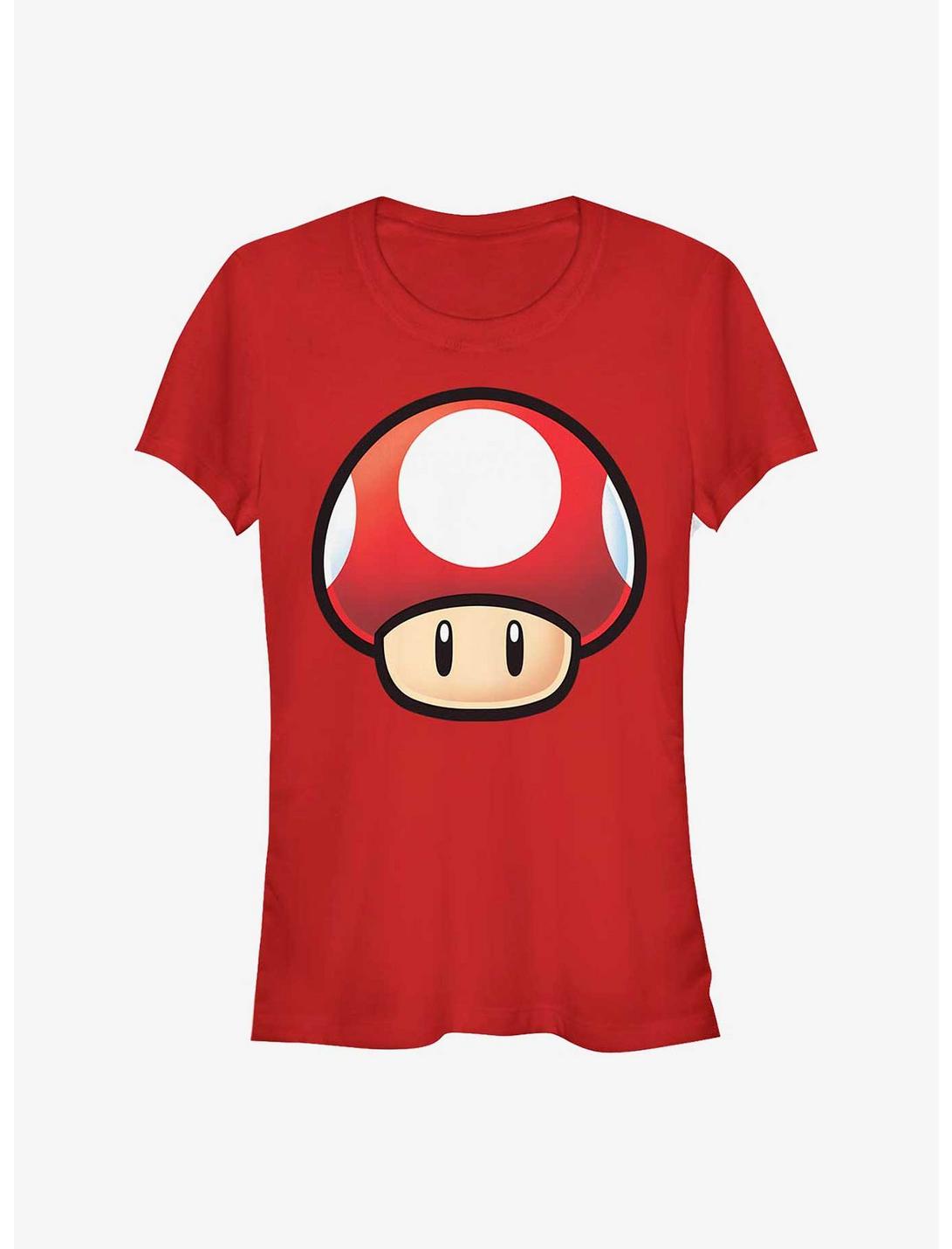 Nintendo Mario Red Mushroom Girls T-Shirt