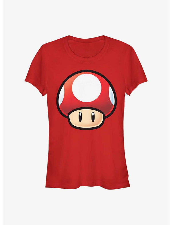 Nintendo Mario Red Mushroom Girls T-Shirt