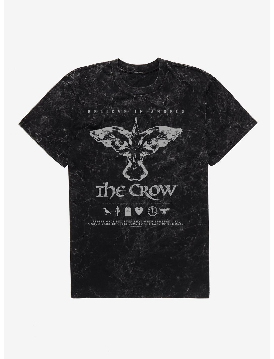 The Crow Believe In Angels Mineral Wash T-Shirt