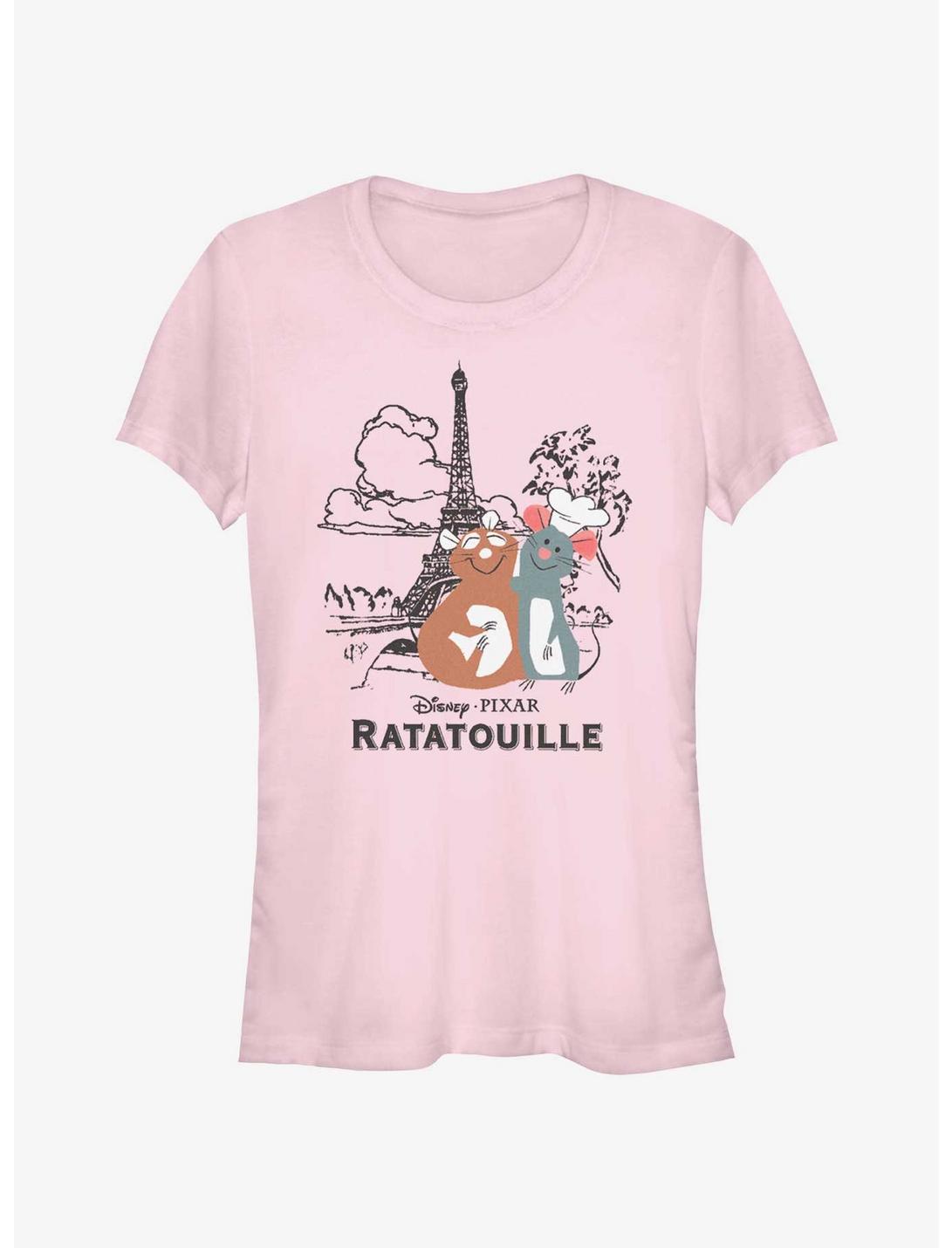 Disney Pixar Ratatouille Paris Drawing Girls T-Shirt