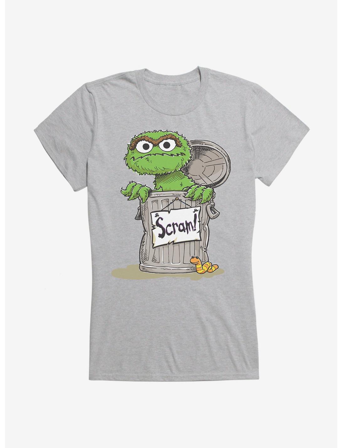 Sesame Street Oscar The Grouch Scram Girls T-Shirt