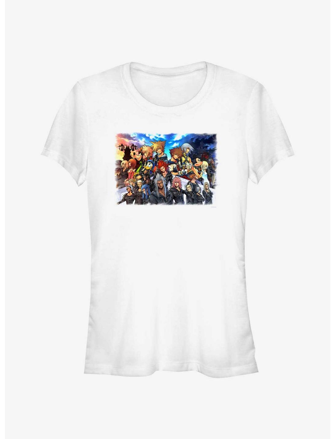 Disney Kingdom Hearts Round Up Kingdom Girls T-Shirt