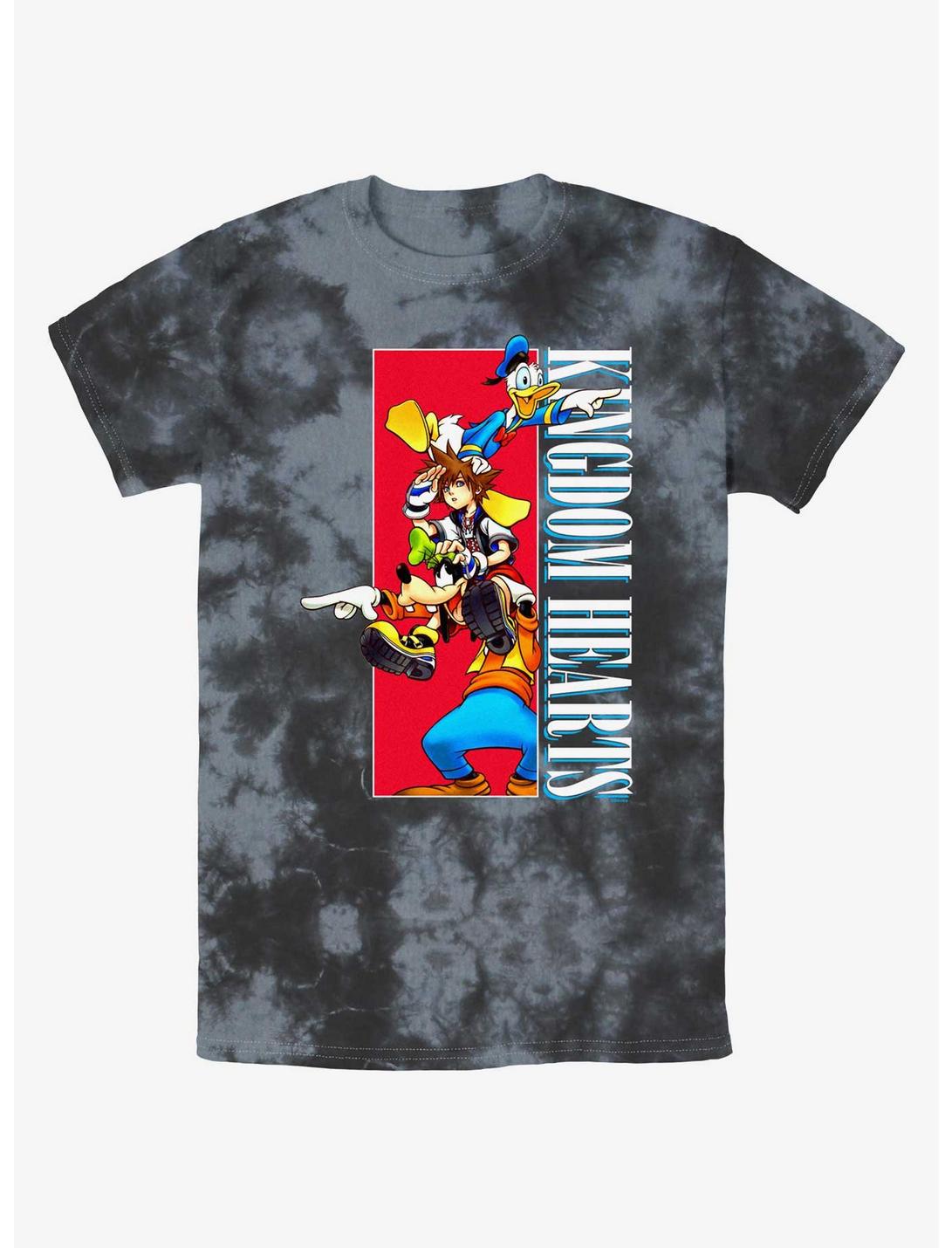Disney Kingdom Hearts Group Box Tie-Dye T-Shirt