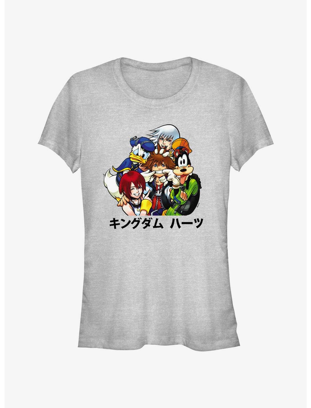 Disney Kingdom Hearts Group Stripes Girls T-Shirt