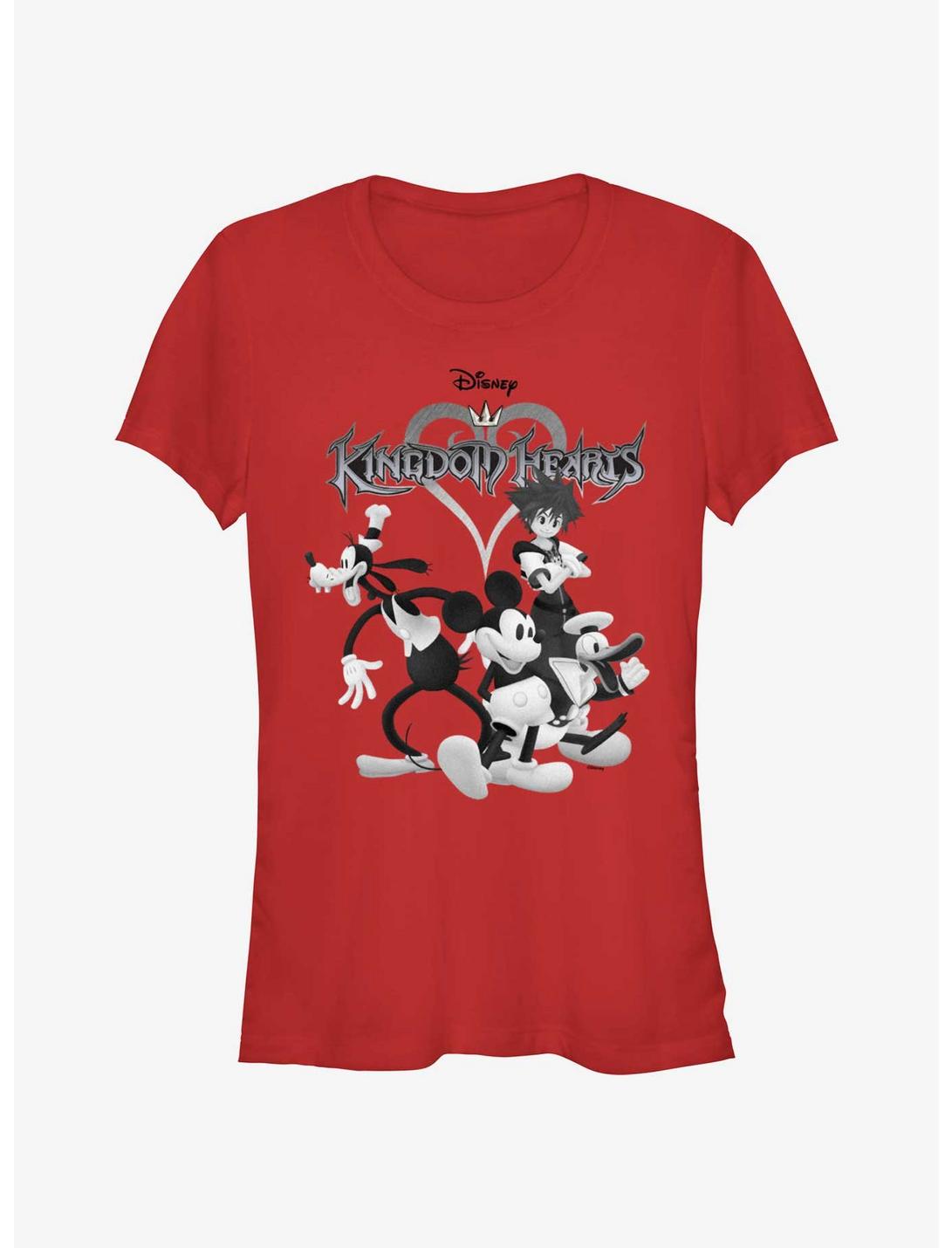 T-shirt Fille Disney Kingdom Hearts Rétro Équipe