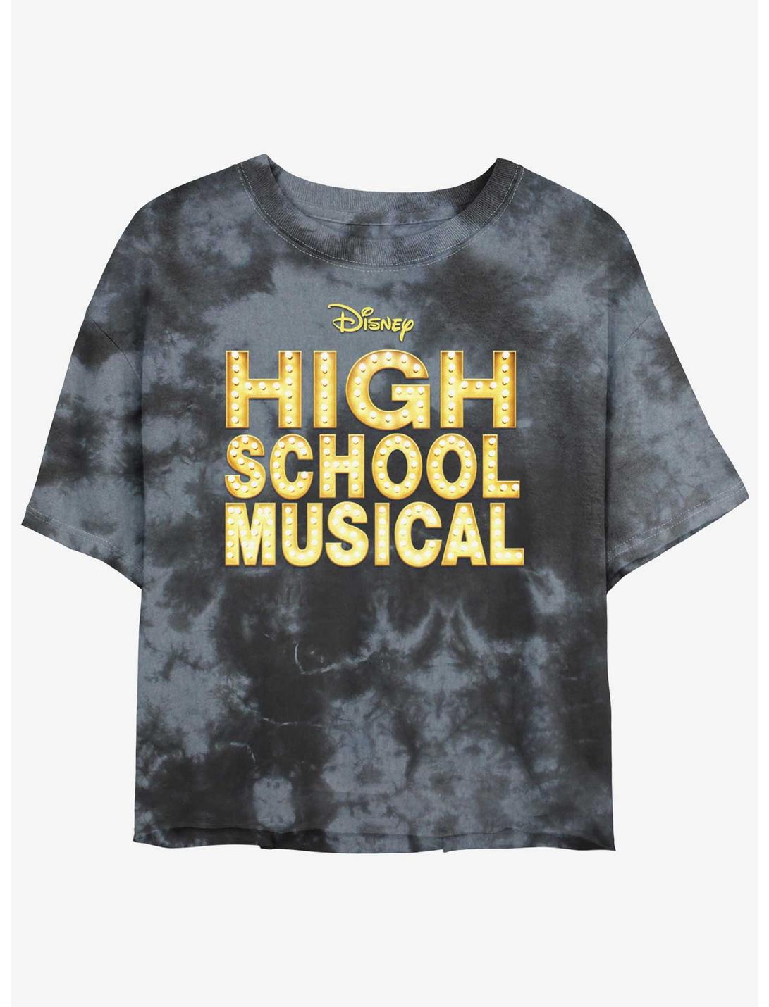 Disney Channel High School Musical High School Musical Logo Girls Tie-Dye Crop T-Shirt