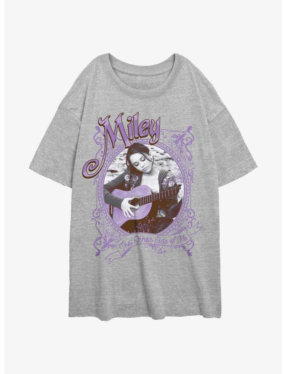 Disney Channel Hannah Montana Miley Unplugged Girls Oversized T-Shirt