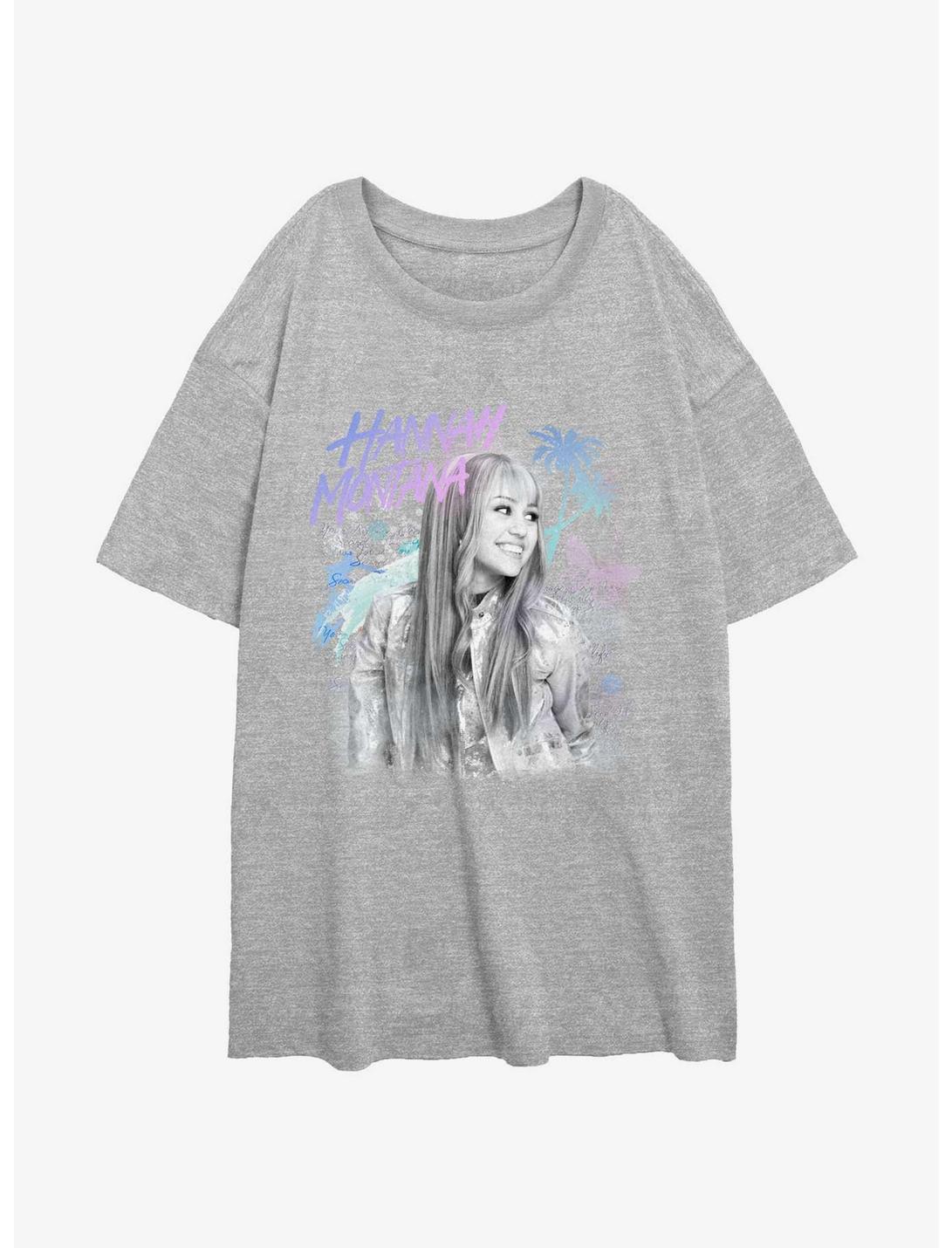 T-shirt oversize fille Disney Channel Hannah Montana Best Of Both Worlds Teen Idol