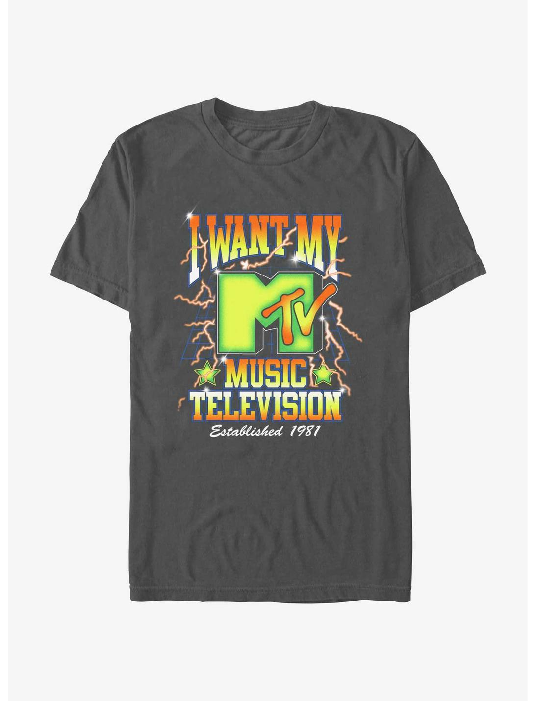 T-shirt teint en plongée Mtv I Want My Music