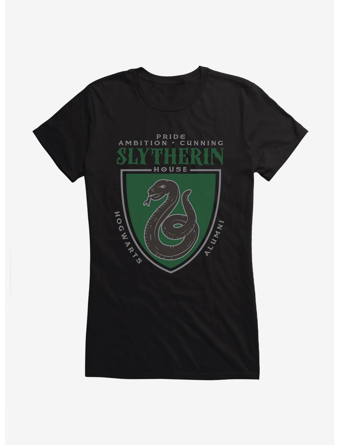 T-shirt fille Harry Potter – Blason des anciens élèves de Serpentard