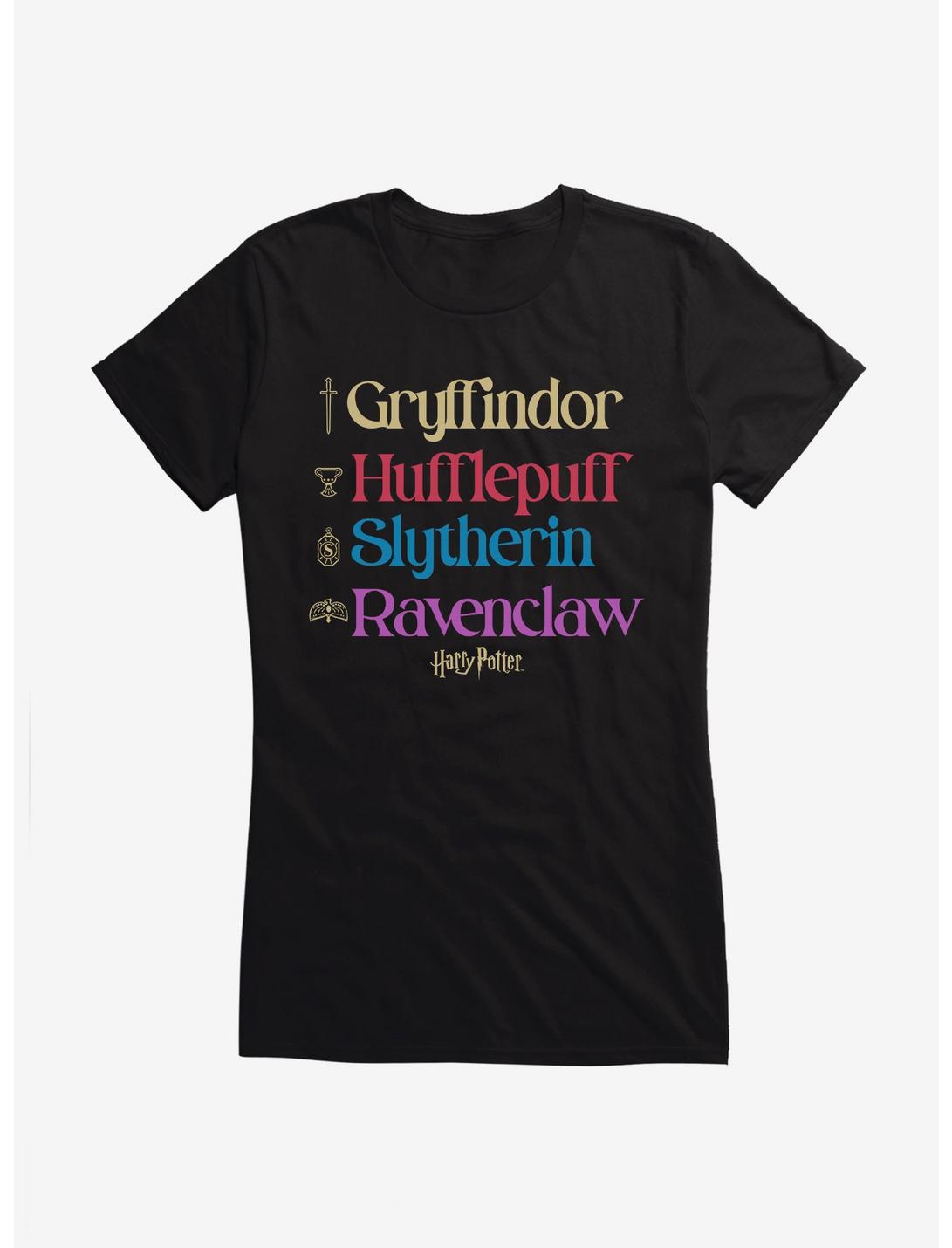 Harry Potter Houses Lineup Girls T-Shirt