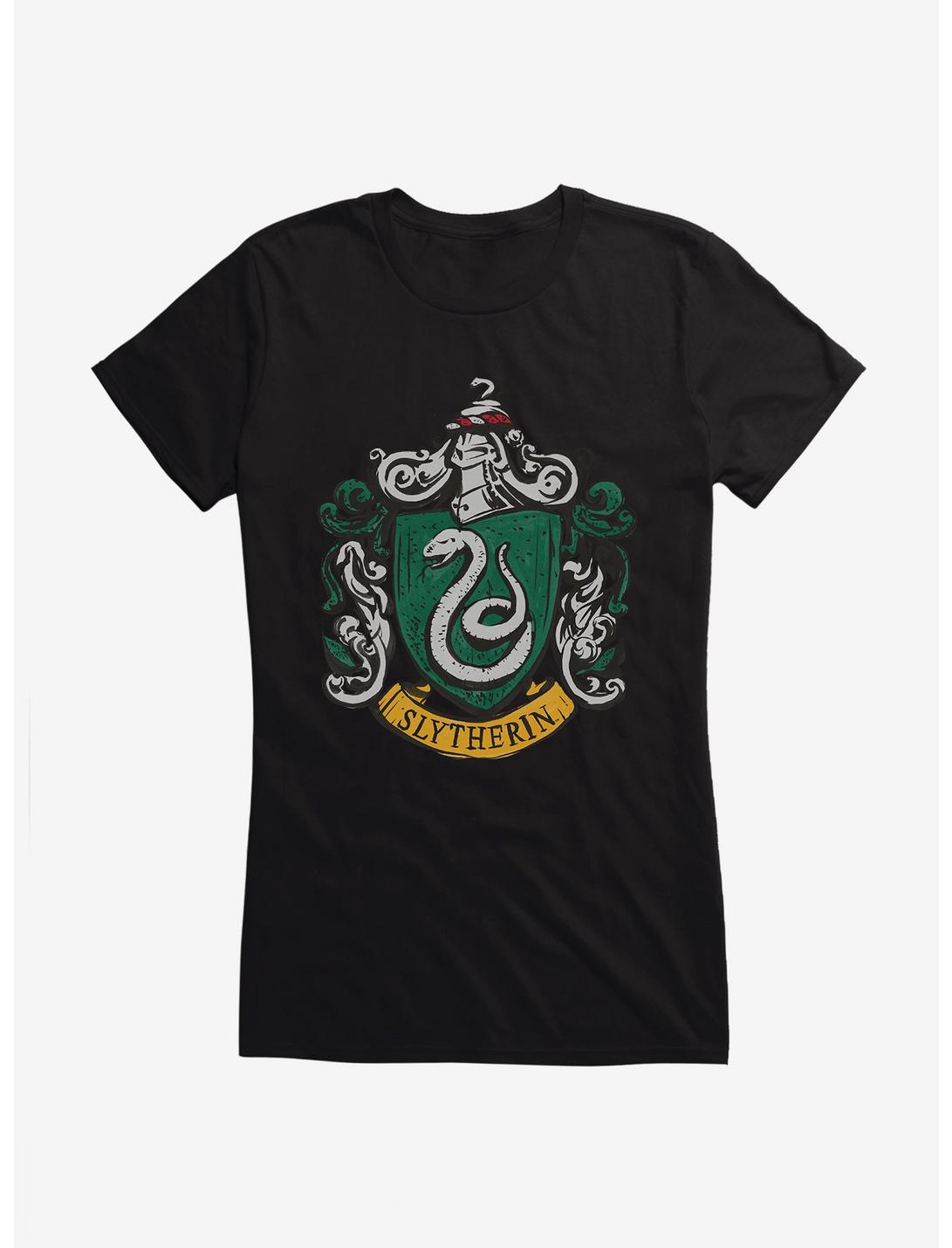 T-shirt Fille Harry Potter Serpentard Blason Serpents
