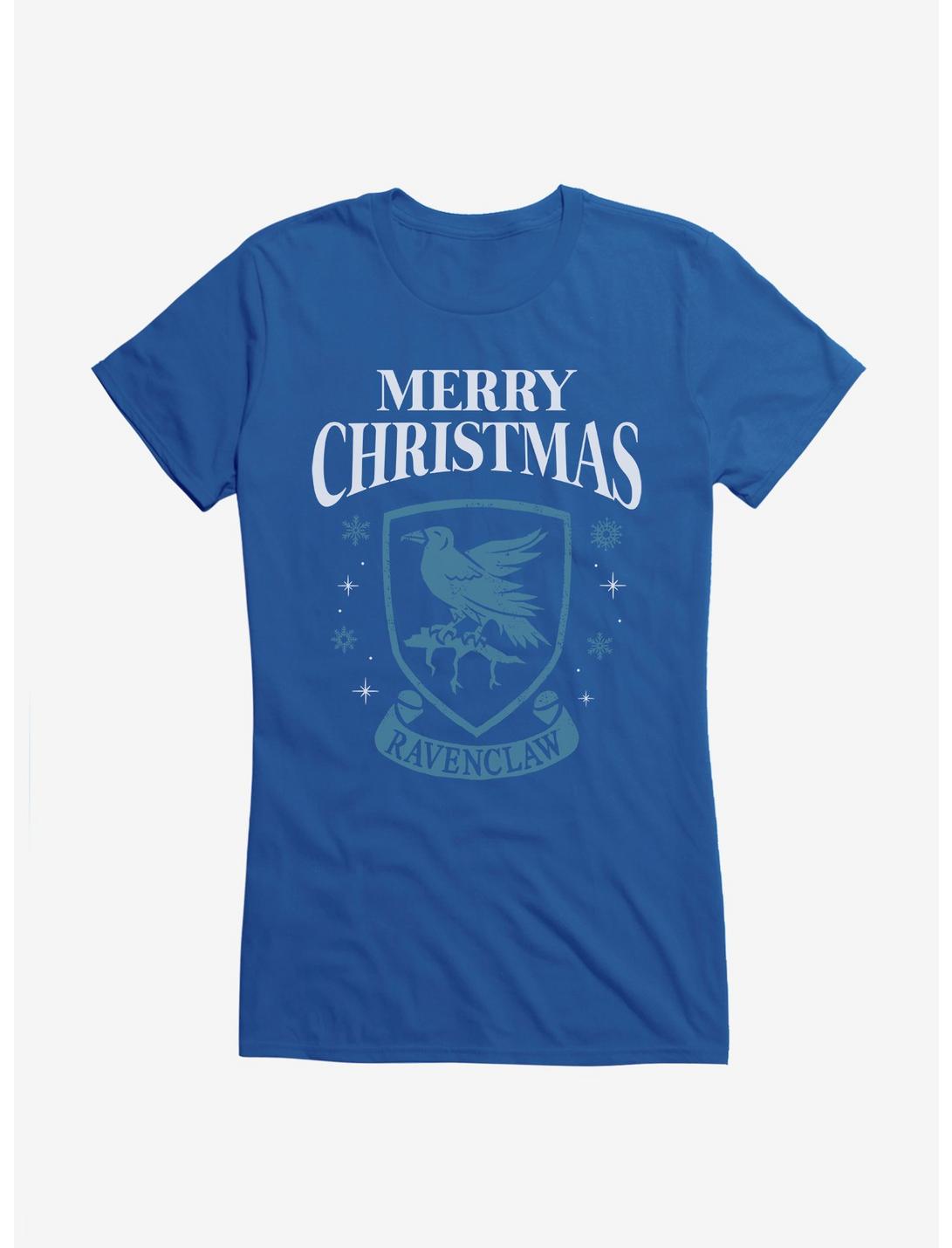 Harry Potter Merry Christmas Ravenclaw Girls T-Shirt