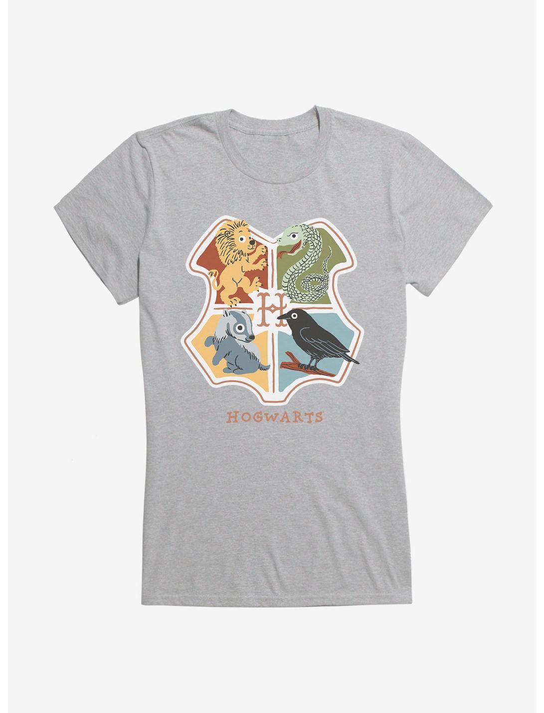 Harry Potter Hogwarts Animals Shield Girls T-Shirt