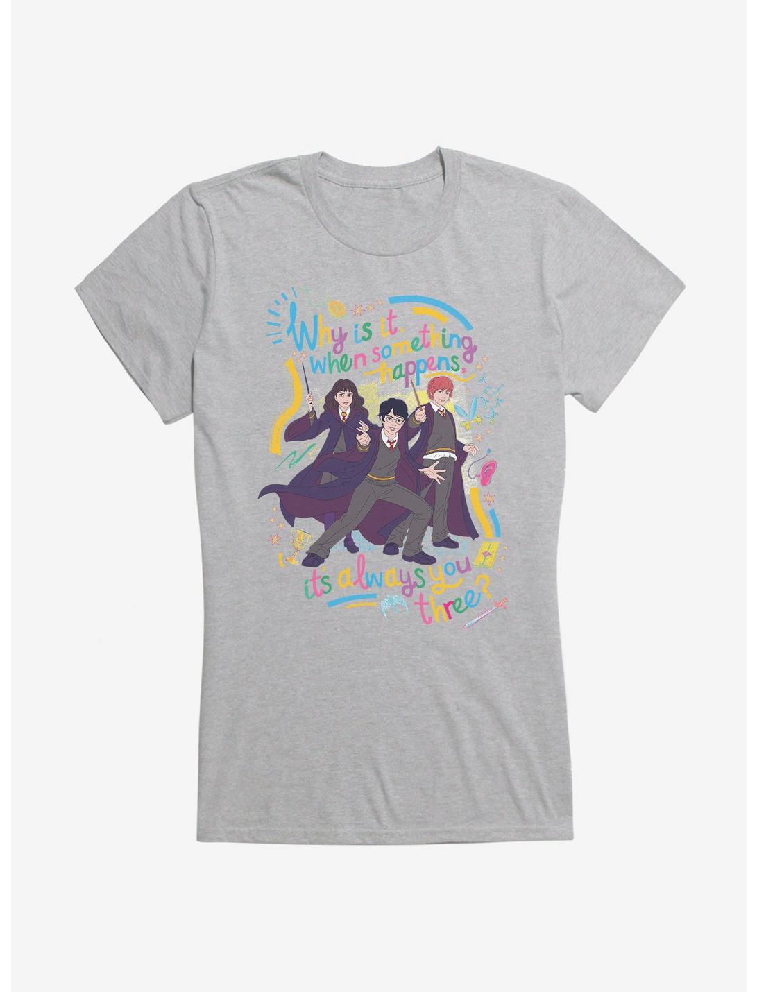 T-Shirt Fille Harry Potter Toujours Vous Trois Dessin Gribouillage