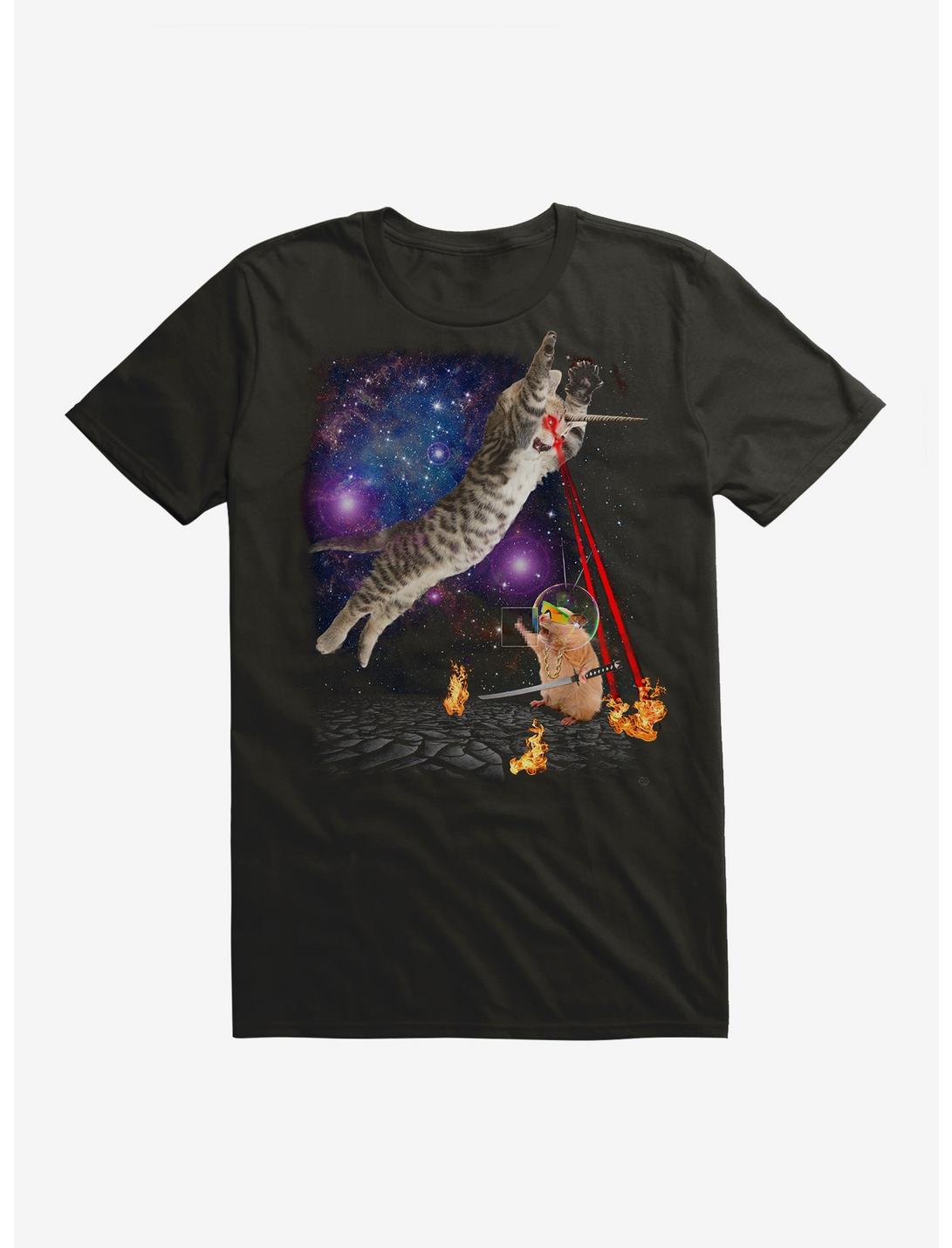 Laser Kitten Fights Hamster T-Shirt