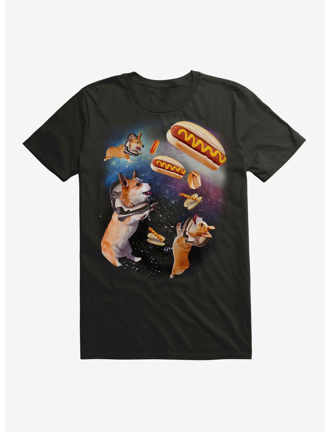 Corgis & Hot Dogs Galaxy T-Shirt