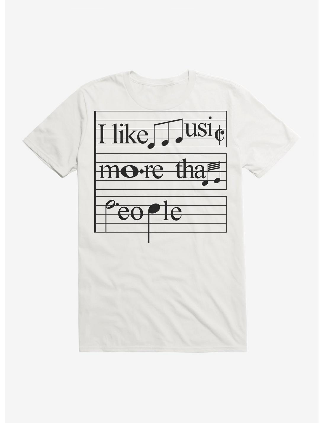 I Like Music More Than People T-Shirt