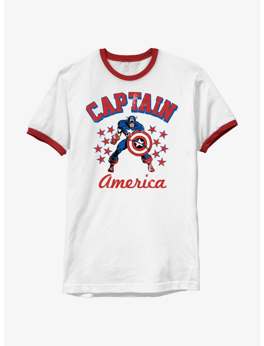 Marvel Captain America Vintage Captain Ringer T-Shirt